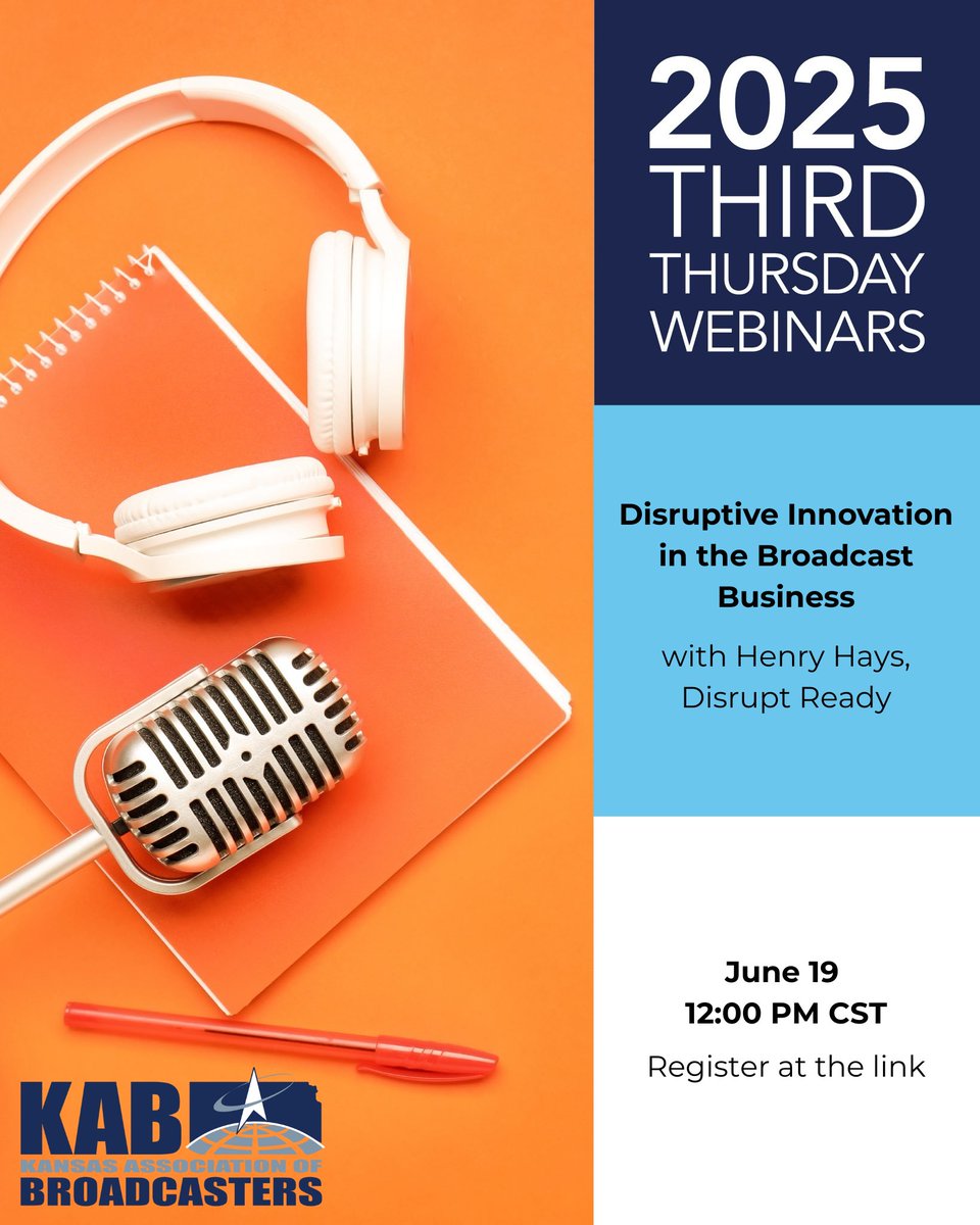 Are you ready to learn about the emerging trends that are disrupting traditional broadcasting models and how to leverage these changes for competitive advantage?

Hop on to tomorrow's webinar "Disruptive Innovation in the Broadcast Business" with Henry Hays from Disrupt Ready at