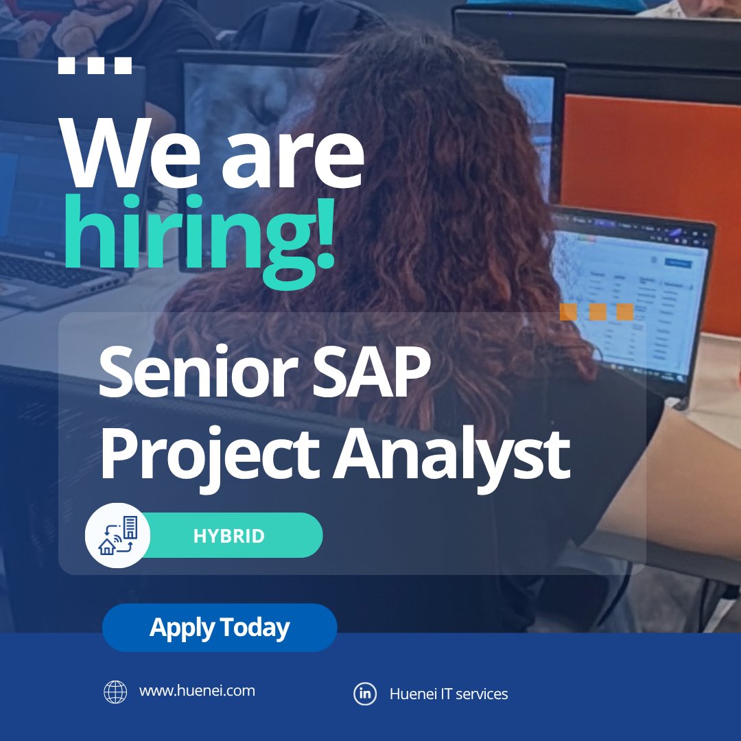 We're Hiring: Senior SAP Project Analyst 🚨

If you're detail-oriented, experienced in SAP, and ready to take ownership of high-impact processes - we’d love to meet you!

📩 Apply here: huenei.viterbit.site/analista-de-pr…

#Hiring #SAP #ProjectAnalyst #JobOpportunity