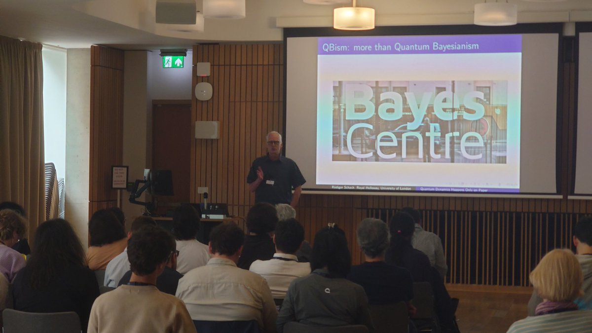 In the last talk of the day, Rüdiger Schack tells us that quantum dynamics happens only on paper!
#FQC25
