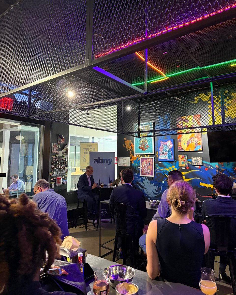 Our NY team recently attended ABNY's Young Professionals event with Chancellor Matos Rodríguez, who discussed his career and his work in improving access to quality higher education.
 
Thank you to @abetterny for an informative session and to <a href="/TheBronxBrewery/">The Bronx Brewery</a> for hosting!