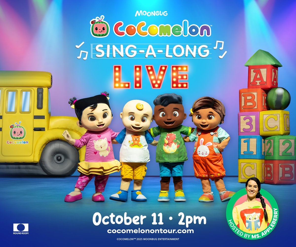 🎶 CoComelon Sing-a-Long Live is coming to Flint! 🎶

Join JJ and friends LIVE at Dort Financial Center on October 11 at 2PM for a fun-filled family experience!

🎟️ Early Bird GA Tickets are ON SALE NOW for just $24!
This special offer is for a limited time—GA only!

✨ Get your