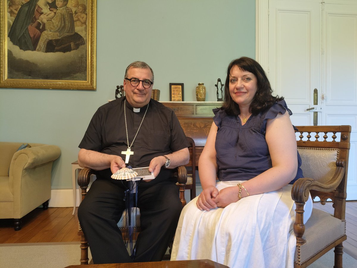 I met with Bishop Jean-Marc Micas in Lourdes this afternoon. It was wonderful to be able to talk with openness and sincerity about the issue of Rupnik's rape art and the impact it has on survivors and the moral authority of the church. I assured him he has our support and the