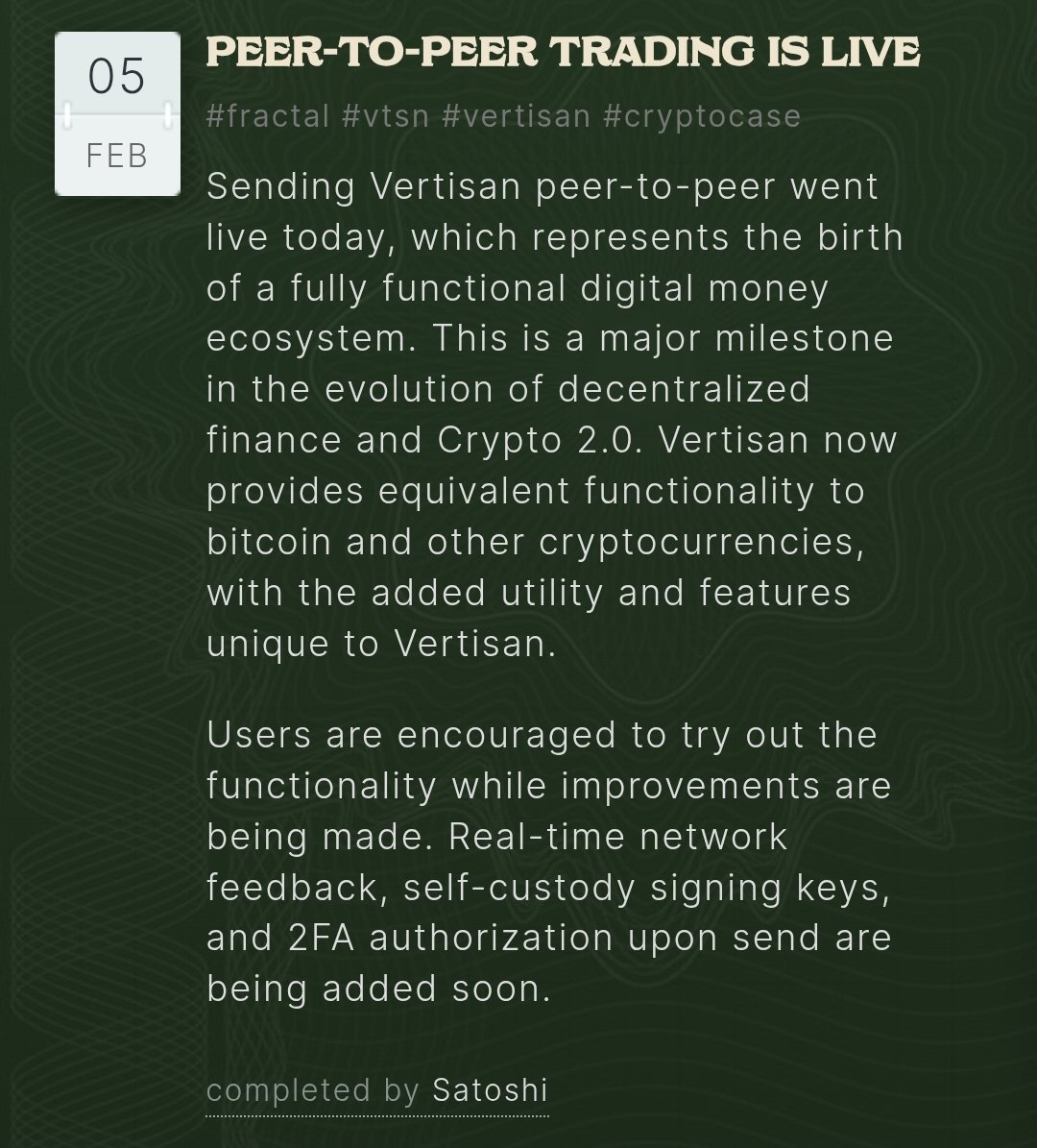 ECP_2024's tweet photo. Looking at @Vertisan Dev Updates it looks like you can buy and sell, very deceptive to new investors. You have to dig deeper to find out you can't sell your #VTSN and James is doing nothing to fix that. He is simply polishing his web pages. The only thing he knows how to do. https://t.co/kVDr40nXMi