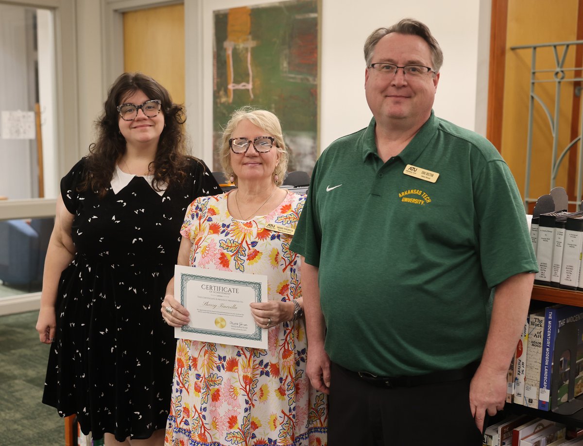 As Sherry Tinerella prepares to retire and conclude her 17-year tenure as a member of the Arkansas Tech University library staff, she can do so with the knowledge that she made an authentic and sustainable difference in student access.

Read more: arkansastechnews.com/reduced-textbo…