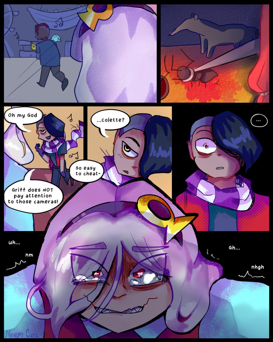 NeepyCuts's tweet photo. Work Scars (Page 18)
Colette x Edgar ft. Griff - Brawl Stars Fan Comic 🧣📕
New pages every [Tuesday &amp; Friday]
Consider following to catch them...
Spanish Translations in the Comments.

...

#coledgar #edlette #colgar #fanart Gift Shop Trio 🎁 https://t.co/apNWqFvt0m