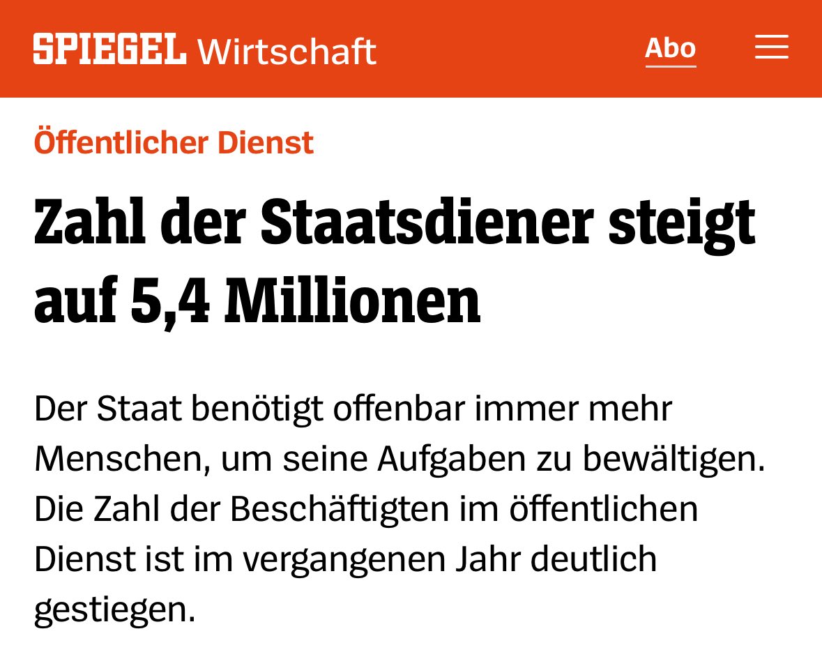 CWRoehl's tweet image. Man ist versucht zu fragen: Benötigt der Staat wirklich immer mehr Menschen, um seine Aufgaben zu bewältigen? Oder mischt der Staat sich an manchen Stellen vielleicht zu sehr in den Alltag von Unternehmen und Bürgern ein?

Positiv indes: An Schulen, Hochschulen und…