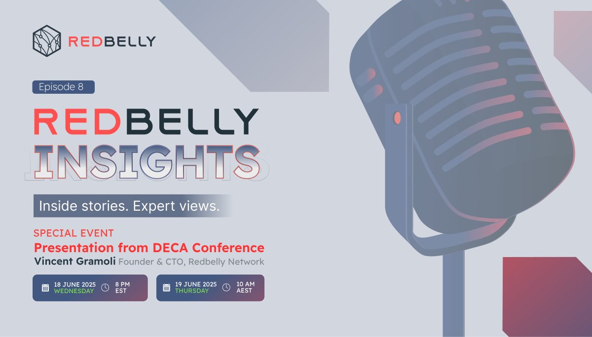 Redbelly Network (@redbellynetwork) on Twitter photo This week on Redbelly Insights, weโre doing things a little differently.
Instead of a sit-down interview, weโre bringing you highlights from <a href="/VincentGramoli/">Vincent Gramoli</a>'s presentation at the DECA Conference on the Gold Coast โ straight from the Built to Work: Product Playground showcase. This week on Redbelly Insights, weโre doing things a little differently.
Instead of a sit-down interview, weโre bringing you highlights from <a href="/VincentGramoli/">Vincent Gramoli</a>'s presentation at the DECA Conference on the Gold Coast โ straight from the Built to Work: Product Playground showcase.