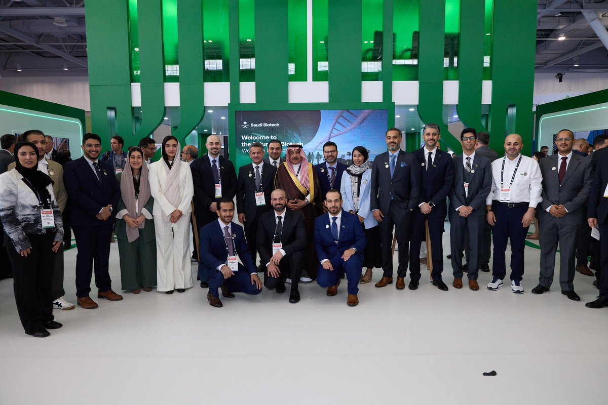 🇸🇦 The Saudi Pavilion at #BIO2025 was officially launched with the visit of Their Excellencies, marking a strong opening for Saudi Arabia’s presence at the world’s leading biotech convention.

Their visit signals the Kingdom’s commitment to global collaboration, innovation, and