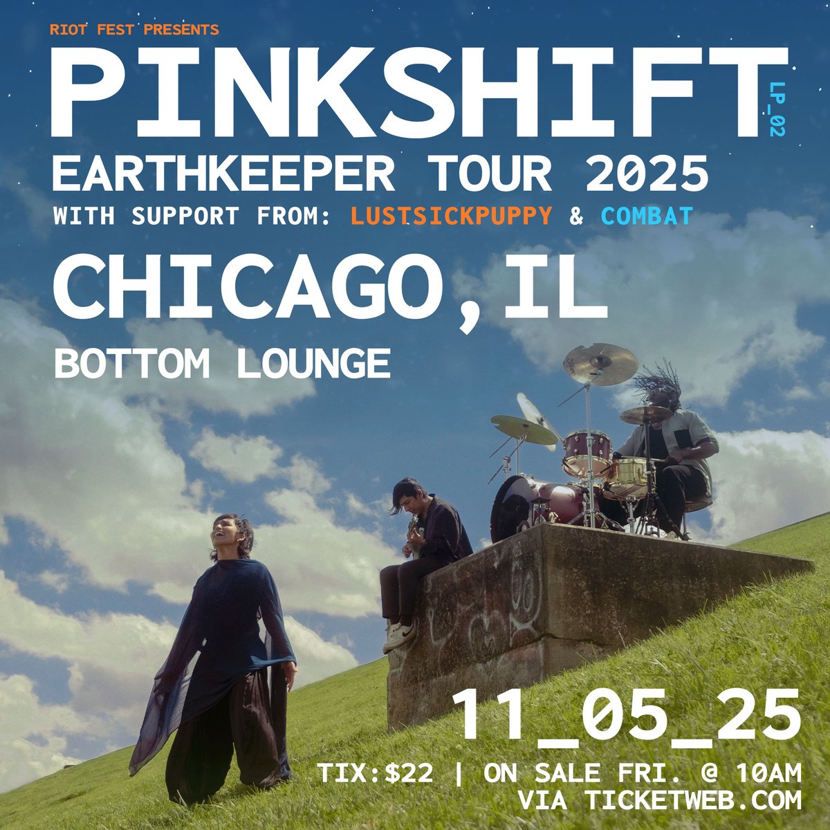Riot Fest (@riotfest) on Twitter photo JUST ANNOUNCED! 🌎
<a href="/pinkshiftmd/">pinkshift</a> THE EARTHKEEPER TOUR with <a href="/lustsickpupppy/">LustSickPuppy</a> and <a href="/combatbaltimore/">Combat from Baltimore</a> on November 5 at <a href="/thebottomlounge/">Bottom Lounge</a>.
Tickets on sale Friday, June 20 at 10AM: bit.ly/BL-PINKSHIFT JUST ANNOUNCED! 🌎
<a href="/pinkshiftmd/">pinkshift</a> THE EARTHKEEPER TOUR with <a href="/lustsickpupppy/">LustSickPuppy</a> and <a href="/combatbaltimore/">Combat from Baltimore</a> on November 5 at <a href="/thebottomlounge/">Bottom Lounge</a>.
Tickets on sale Friday, June 20 at 10AM: bit.ly/BL-PINKSHIFT