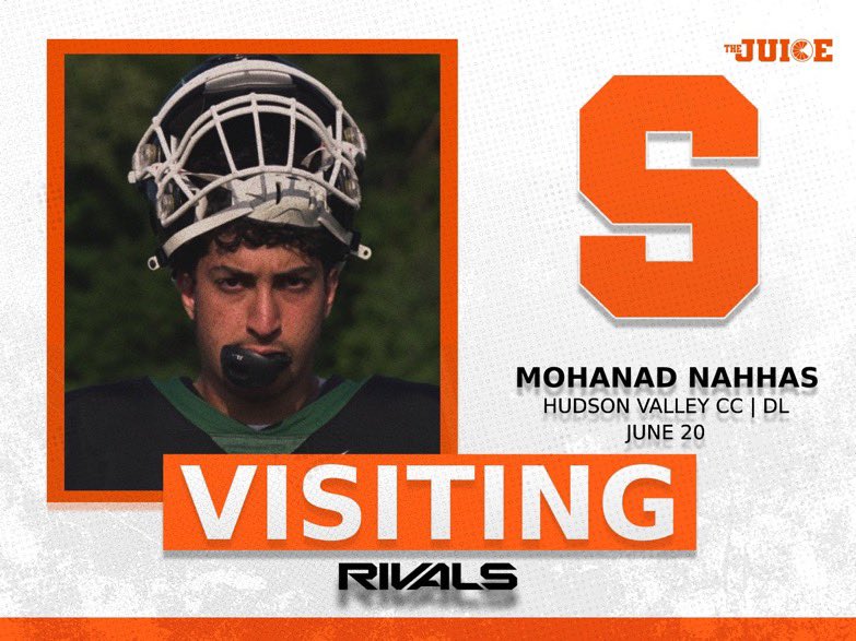 Mohanad Nahhas (@mohanadnahhas) on Twitter photo I will be at <a href="/CuseFootball/">Syracuse Football</a> Camp this Friday to Dominate. I appreciate <a href="/TheJuiceOnline/">Syracuse On SI | The Juice Online</a> for the Graphic.
#JUCOPRODUCT🏴☠️ I will be at <a href="/CuseFootball/">Syracuse Football</a> Camp this Friday to Dominate. I appreciate <a href="/TheJuiceOnline/">Syracuse On SI | The Juice Online</a> for the Graphic.
#JUCOPRODUCT🏴☠️
