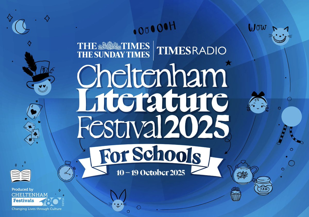 Hey Teachers! Don’t be late for your very important date 🐇 ⌚️

Booking for our extensive Literature for Schools 2025 programme is now open! 

Dive into author sessions, Alice in Wonderland fun, KS5 careers talks and so much more...

🔗 cheltenhamfestivals.org/our-projects/s…

#CheltLitFest