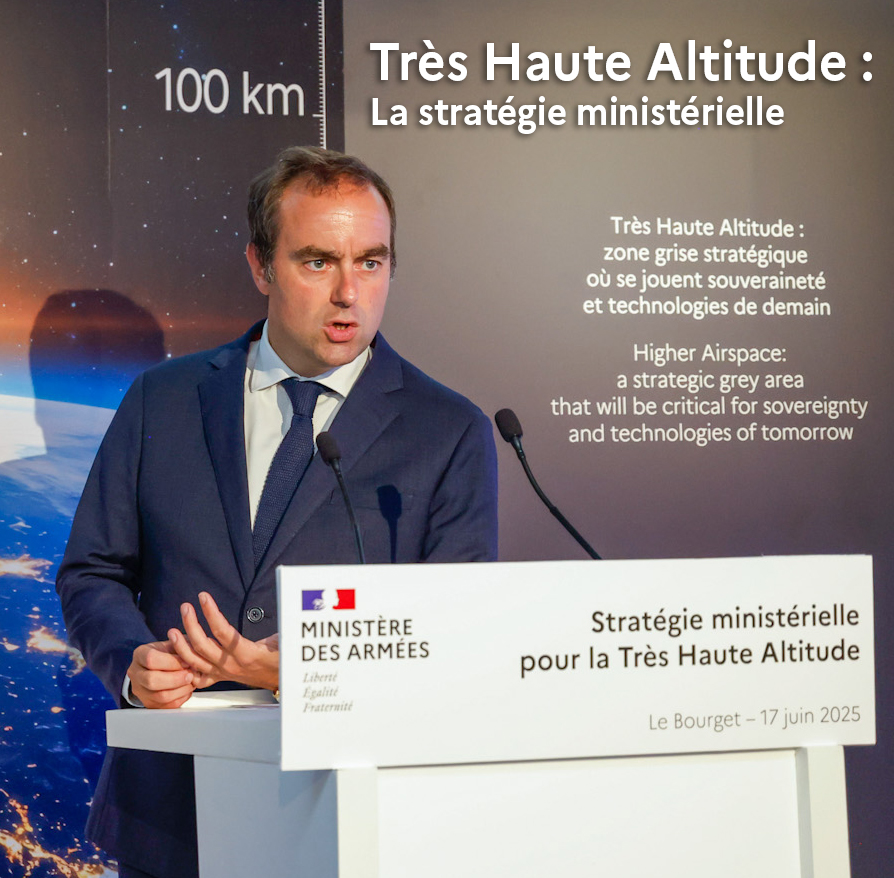 #PAS25 | Au <a href="/salondubourget/">Paris Air Show</a>, <a href="/SebLecornu/">Sébastien Lecornu</a> dévoile la stratégie du ministère des Armées pour la très haute  altitude (20–100 km), nouveau théâtre stratégique entre ciel et espace. Elle est organisée autour de trois piliers : détecter, intercepter, opérer👇
youtu.be/GQMjKbZZn2Y?si…
