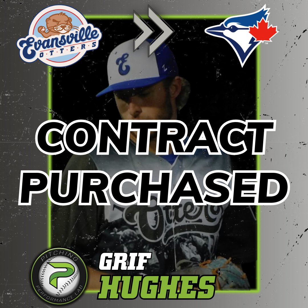 🔥 Huge news from the lab! 🔥

Remote athlete, Grif Hughes, has had his contract purchased by the Toronto Blue Jays after dominating his first 62 professional innings with 4:1 K/BB with the Evansville Otters in the Frontier League.

Hard work pays off — proud to see Grif take the