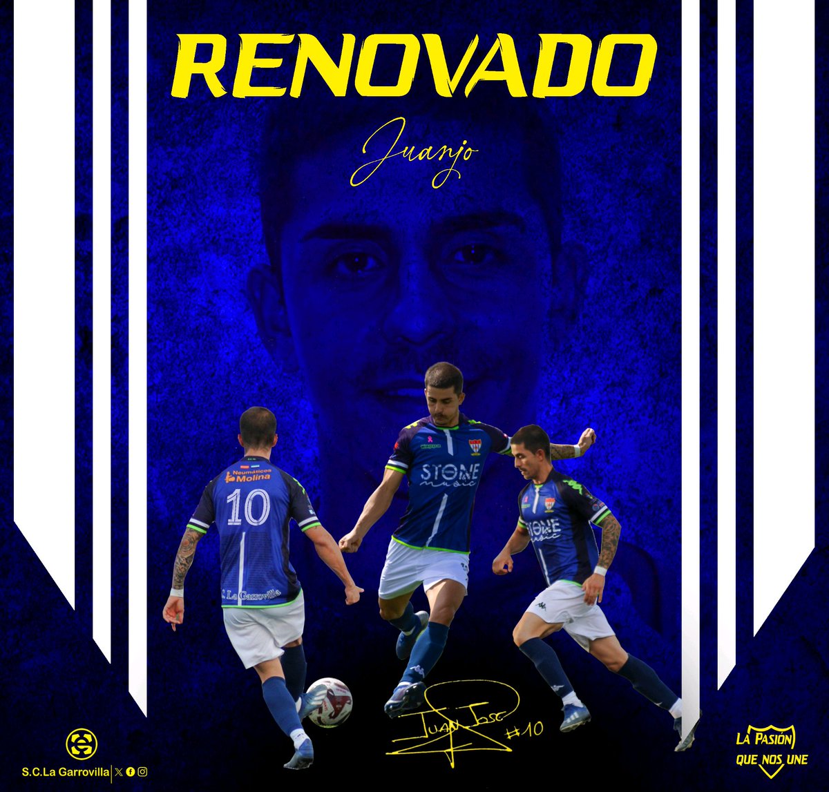🔹JUANJO 2025/2026

➡️ Nuestro centrocampista renueva por 5ª temporada consecutiva

➡️ Jugador con más temporadas en el club y pilar fundamental del equipo

➡️ Gran golpeo de balón, calidad y potencia para el centro del campo

🙌 ¡Gracias por la confianza!

#LaPasiónQueNosUne⚽💙