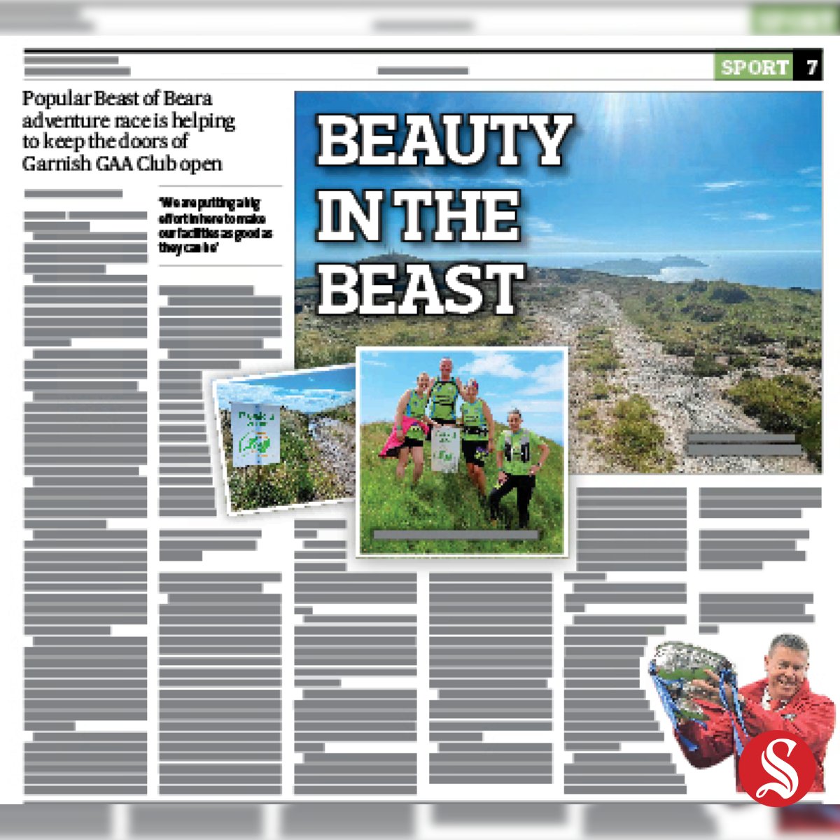 In Thursday's <a href="/SouthernStarIRL/">The Southern Star</a> Sport we chat to <a href="/GarnishGAA/">Garnish GAA</a> chairman Ollie Rue O'Sullivan about how the local community pulls together for the Beast of Beara adventure race, an important fundraiser for the club.

To subscribe ➡️ southernstar.ie/subscribe
