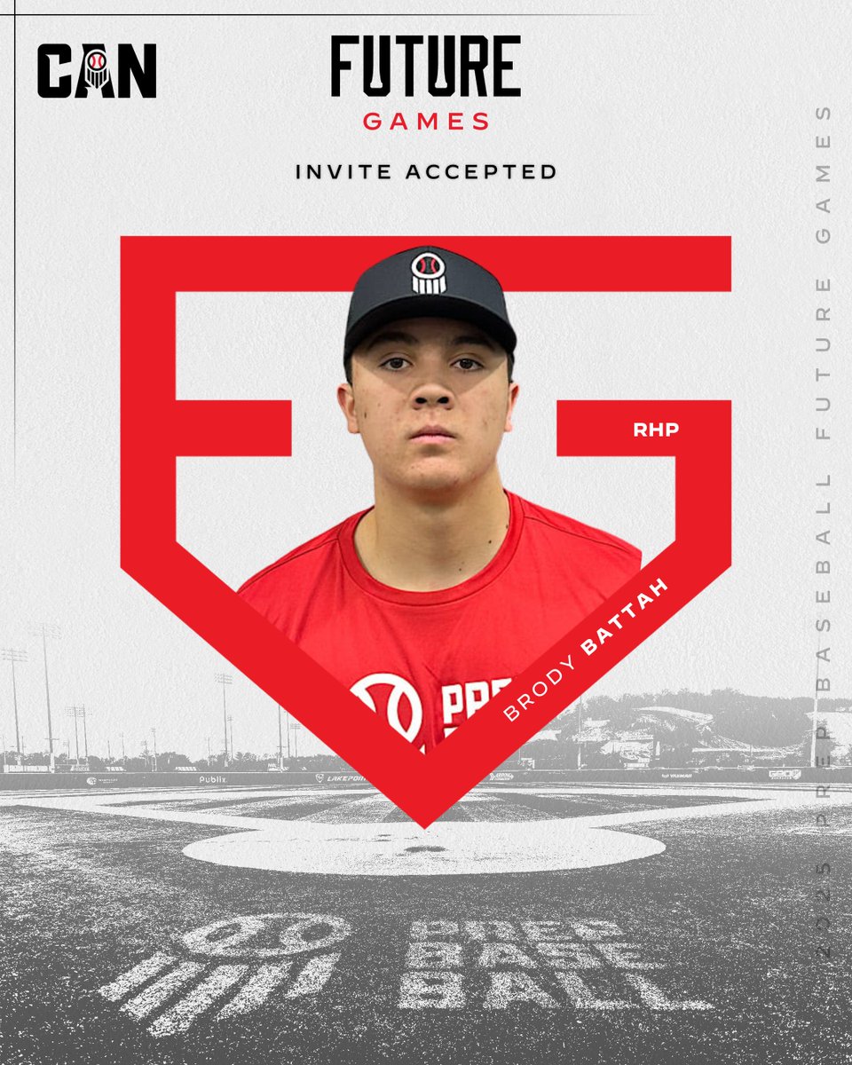 𝐒𝐞𝐞 𝐲𝐨𝐮 𝐢𝐧 𝐀𝐓𝐋, 𝐁𝐚𝐭𝐭𝐚𝐡. 🤩

'27 RHP <a href="/BrodyBattah6/">Brody Battah</a> (<a href="/OntarioBlueJays/">Ontario Blue Jays</a>) has accepted his invite to the top uncommitted event in the country... the 2025 Future Games at <a href="/LakePointSports/">LakePoint Sports</a> ‼️

Battah is the 7th-ranked player in ON's class of 2027.

👤