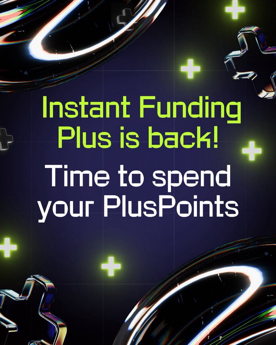 Michaab (@jadonsiimichaab) on Twitter photo β‘οΈ <a href="/InstantFunding_/">Instant Funding</a> Plus is BACK! β‘οΈ
Itβs faster, smoother, and now with PlusPoints earn up to 50% off your next purchase! π
β
Already in? Start spending.
π Not yet? Buy any account & get 10% back in PlusPoints π
New perks dropping soon β stay tuned! π₯ β‘οΈ <a href="/InstantFunding_/">Instant Funding</a> Plus is BACK! β‘οΈ
Itβs faster, smoother, and now with PlusPoints earn up to 50% off your next purchase! π
β
Already in? Start spending.
π Not yet? Buy any account & get 10% back in PlusPoints π
New perks dropping soon β stay tuned! π₯