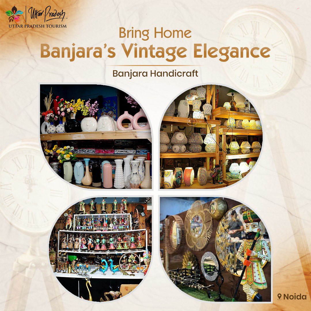 Vintage mirrors, wooden cabinets, and intricately carved frames — the Banjara Handicraft Market offers a vibrant display of nomadic culture and a true boho vibe. Known for its affordable and bohemian-style home decor, antique furniture, and handcrafted pieces, the market is a