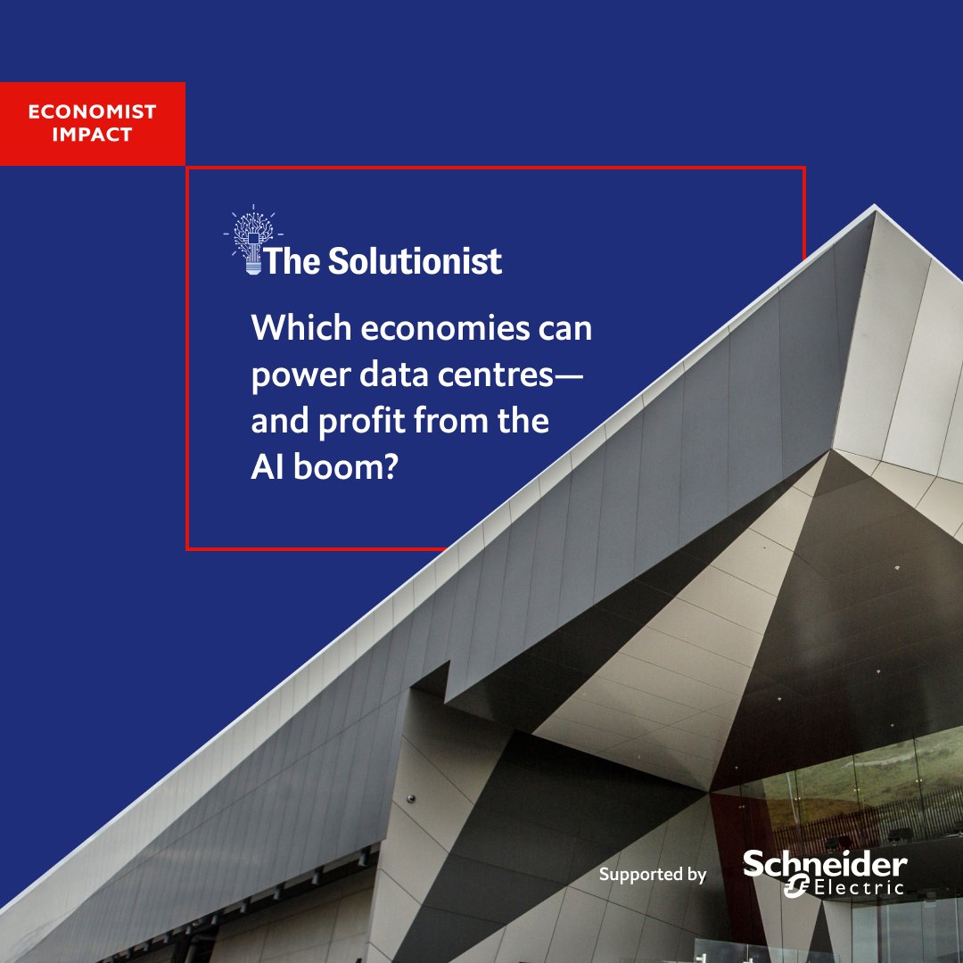 SchneiderElec's tweet photo. Schneider Electric’s own Pankaj Sharma, EVP of Secure Power, Data Centers &amp; Global Services, provides his perspective to on energy strategies amid the AI boom in the new series by @EconomistImpact The Solutionist: https://t.co/l7mWQCgl1l #DataCenters #SecurePower #AI https://t.co/n0YZnJVWuB