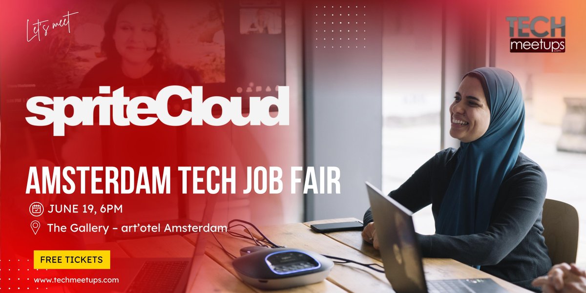 TechStartupJobs (@techstartupjobs) on Twitter photo ๐ Exciting news! <a href="/spriteCloud/">spriteCloud</a> will be at the Amsterdam Tech Job Fair on June 19! ๐ณ๐ฑ
๐ FREE TICKETS: buff.ly/DmyLFyb
#TechJobFair #AmsterdamJobs #TechCareers #Hiring #ALabAmsterdam #TechMeetups #JoinUs #TNWConference #TNW #TechMeetupsJobFair2025 #Amsterdam ๐ Exciting news! <a href="/spriteCloud/">spriteCloud</a> will be at the Amsterdam Tech Job Fair on June 19! ๐ณ๐ฑ
๐ FREE TICKETS: buff.ly/DmyLFyb
#TechJobFair #AmsterdamJobs #TechCareers #Hiring #ALabAmsterdam #TechMeetups #JoinUs #TNWConference #TNW #TechMeetupsJobFair2025 #Amsterdam
