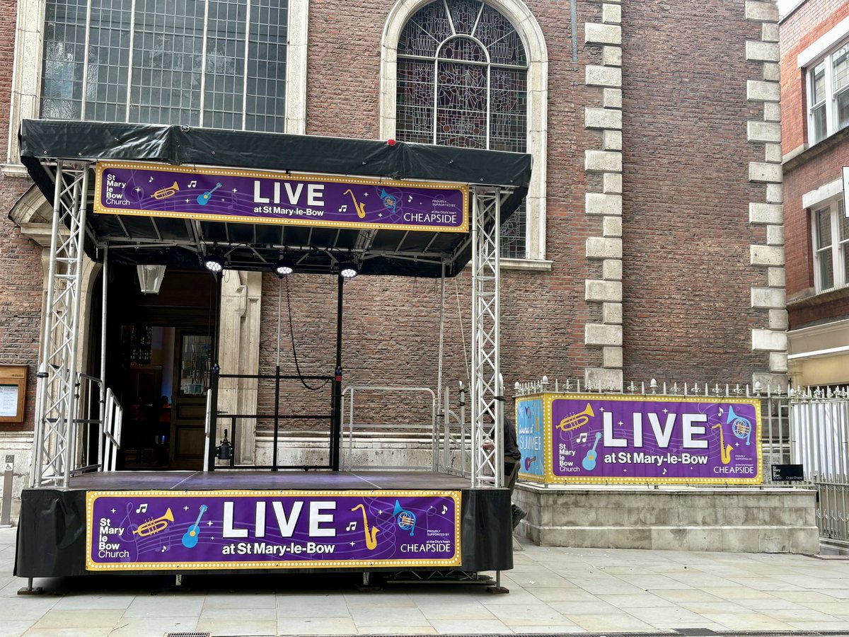 The stage is set for the first of our Jazz events this evening.