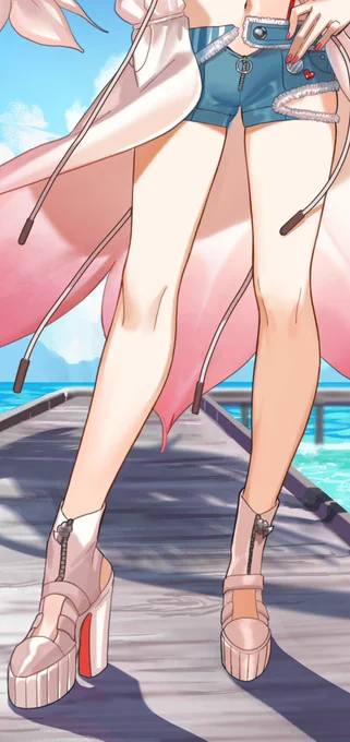 この美脚具合もみてくれ