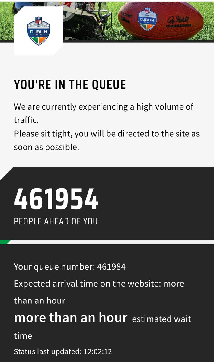 And I though queuing for gaa was bad