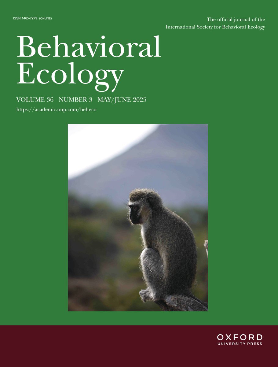 BehavEcol's tweet image. 📢📢Our May/June issue is now complete! Have a look at all the exciting research here:
academic.oup.com/beheco/issue/3…
#AnimalBehavior #AnimalBehaviour #Ecology