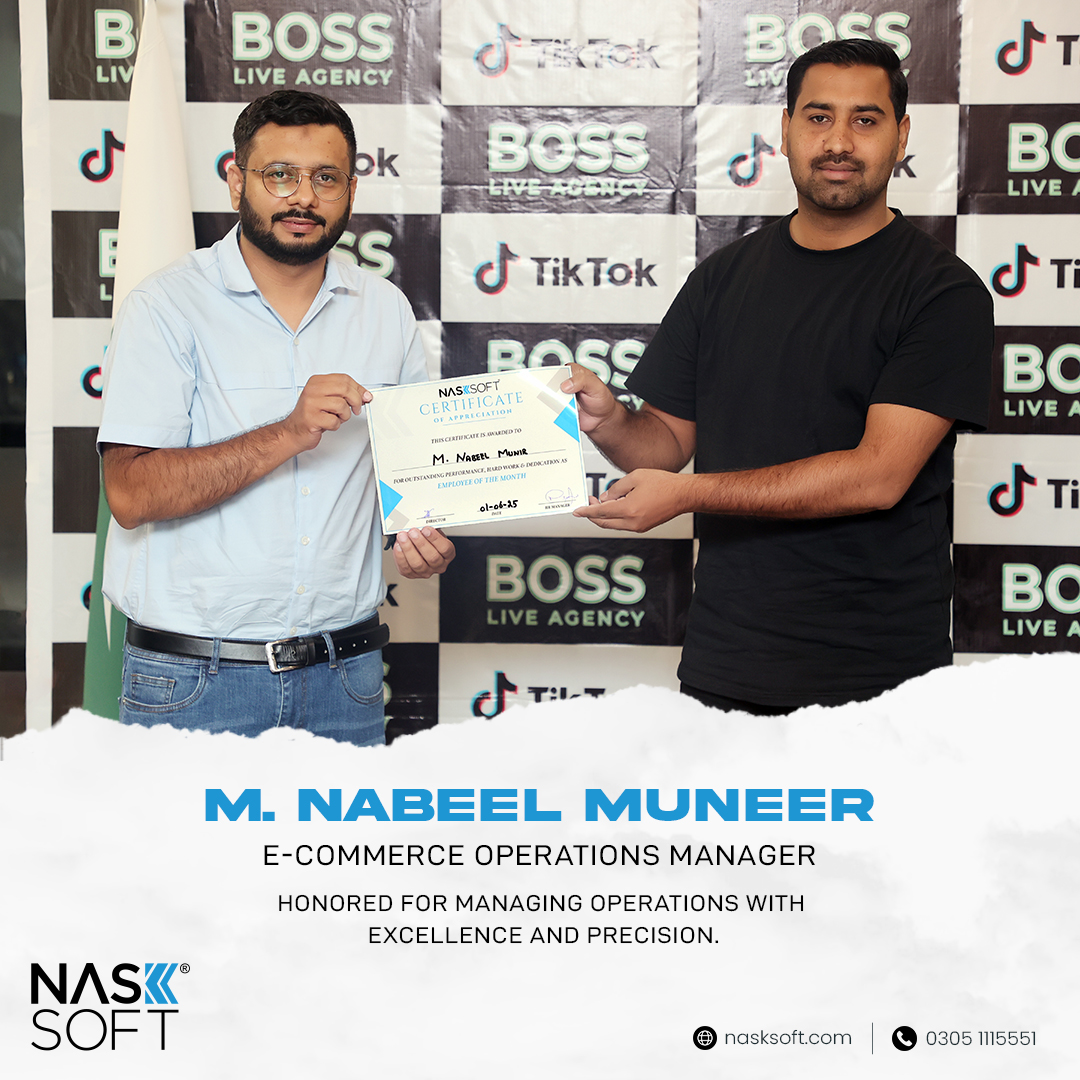 nasksoft's tweet image. 🎖️ Celebrating those who make a real impact. Our Employees of the Month reflect the values we work by focus, consistency, and results. Well deserved! 💼

 #RecognitionAtWork #NaskSoft #PakistanTech