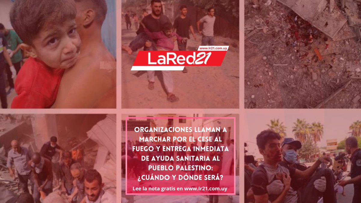 LaRed21's tweet photo. Organizaciones llaman a marchar por el cese al fuego y entrega inmediata de ayuda sanitaria al pueblo palestino: ¿Cuándo y dónde será?
https://t.co/AasnxJnTXT https://t.co/7qDmVmBntO