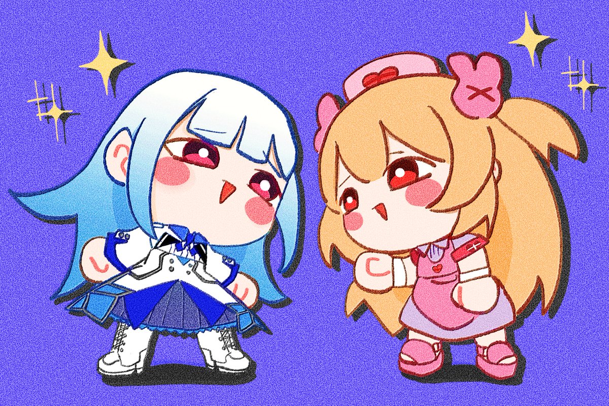 「「にへへ」」
#ヘル絵スタ #ヌォンタート