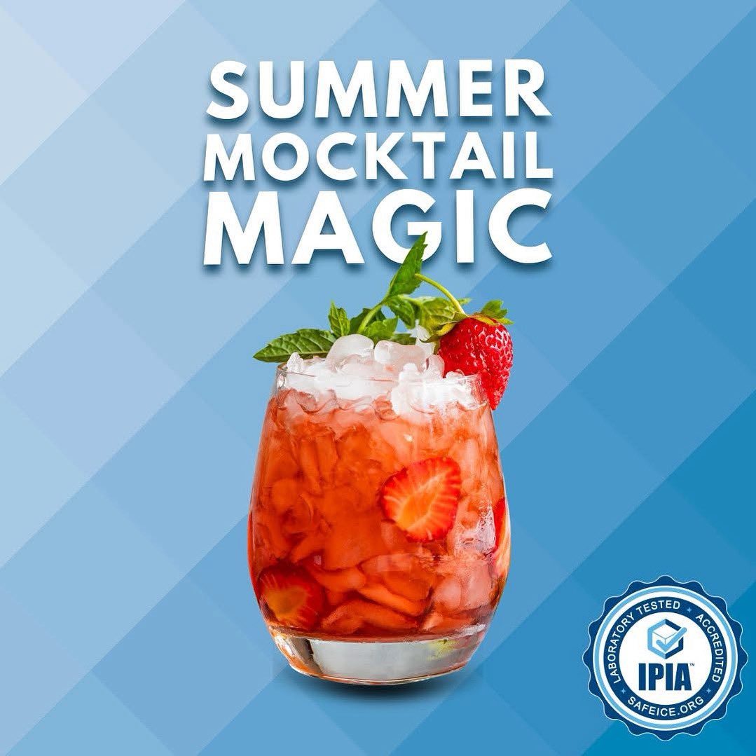 IceIsFood's tweet image. ⸻

🍓 Cool down with a Summer Berry Refresher! 🍋🧊 Muddle strawberries, lemon juice &amp;amp; honey. Pour over IPIA-accredited ice, top with soda, &amp;amp; mint.

✨ Sip safe!

#Mocktail #SafeIce #IceIsFood #SummerDrinks #Strawberries #SealofSafety