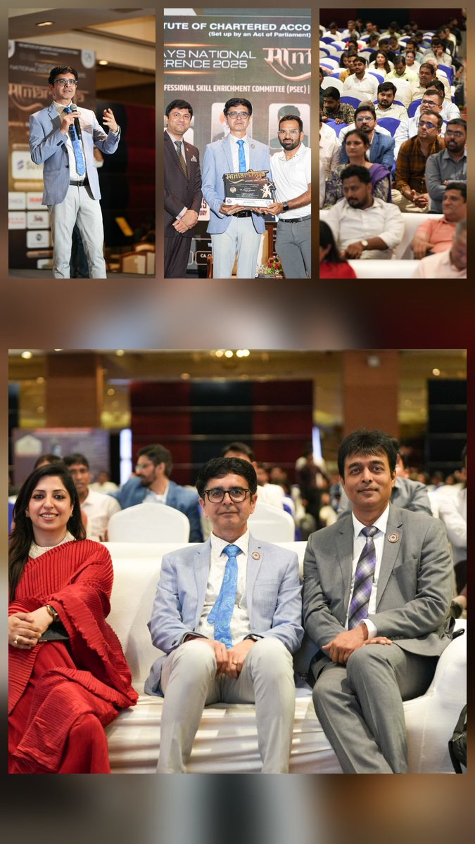 Surat National Conference 2025 by PSEC of ICAI. I am happy to share CA practice growth strategies on 14th July. Thanks to CCM Jay Chharia and the Surat Branch of WIRC. Super excited participants and excellent arrangements.