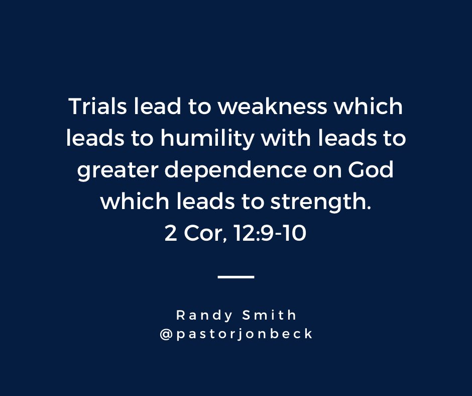 2 Corinthians 12:9-10 - But he said to me, “My grace is sufficient for you, for my power is made perfect in weakness.” Therefore I will boast all the more gladly of my weaknesses, so that the power of Christ may rest upon me. For the sake of Christ, then, I am content with