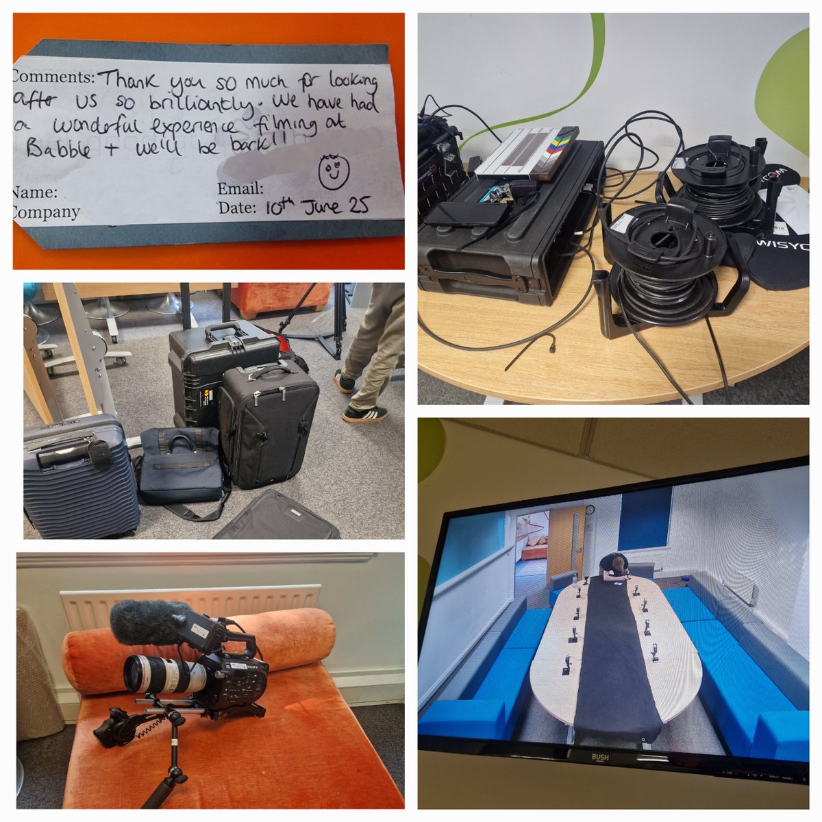 Last week Babble was the filming location for an edition of the <a href="/Channel4/">Channel 4</a>  Dispatches programme.  It was fascinating to see at first hand the level of planning and detail that goes into recording a show such as this, and we're eagerly awaiting its airing on Thursday 26th June!