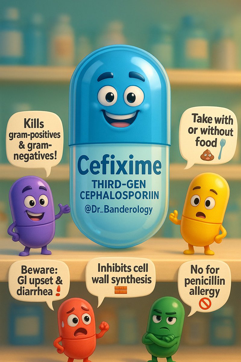 Dr_Banderology's tweet photo. Cefixime 💊 https://t.co/m7r7l4JI7g