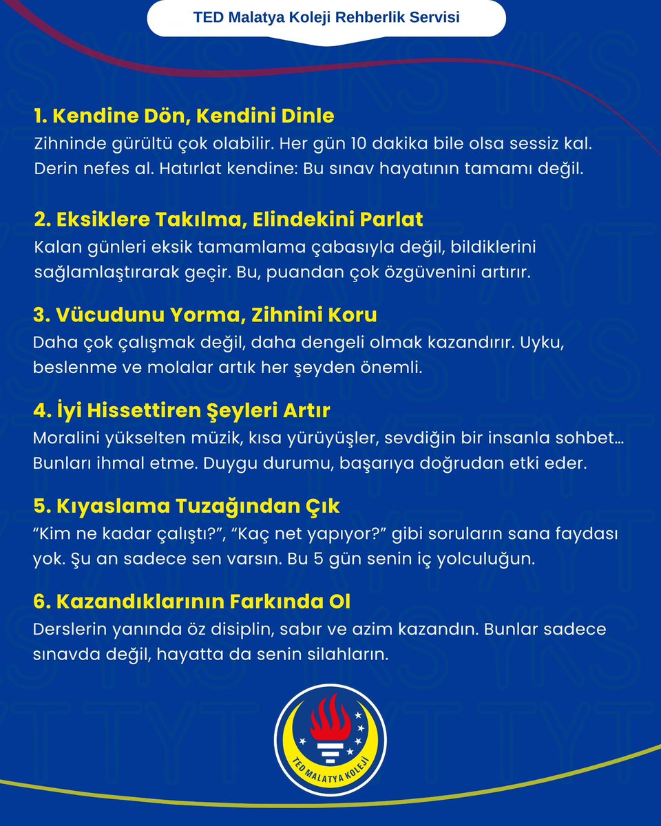 YKS’ye 5 Gün Kala Bunlara Odaklan!