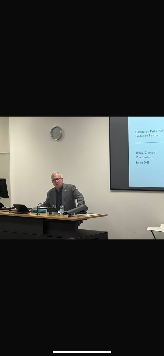 Inci Lal (@inciilal) on Twitter photo Nobel Laureate Prof. Joshua Angrist <a href="/metrics52/">Josh Angrist</a> (<a href="/MITEcon/">MIT Economics</a>) delivers the 1st keynote at the 3rd Diversity & Human Capital Workshop <a href="/UofEBusiness/">University of Exeter Business School</a>, presenting “Dissertation Paths: Advisors and Students in the Economics Research Production Function.”#DHC2025 <a href="/SoniaOreffice/">Sonia Oreffice</a> <a href="/vatsalecon/">Vatsal Khandelwal</a> Nobel Laureate Prof. Joshua Angrist <a href="/metrics52/">Josh Angrist</a> (<a href="/MITEcon/">MIT Economics</a>) delivers the 1st keynote at the 3rd Diversity & Human Capital Workshop <a href="/UofEBusiness/">University of Exeter Business School</a>, presenting “Dissertation Paths: Advisors and Students in the Economics Research Production Function.”#DHC2025 <a href="/SoniaOreffice/">Sonia Oreffice</a> <a href="/vatsalecon/">Vatsal Khandelwal</a>