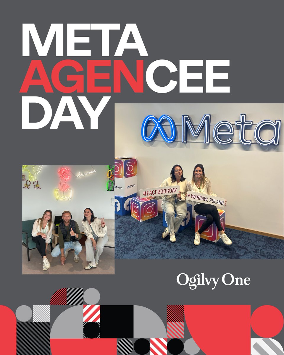 Η ομάδα της #OgilvyOne, παρακολουθώντας ενεργά τις εξελίξεις στον τομέα του Performance Marketing, συμμετείχε στο #MetaAgenCEEday που διεξήχθη στη Βαρσοβία, όπου αναλύθηκαν θέματα όπως νέα Product Solutions, Business Messaging και AI-Generated Content! 🚀 #OgilvyGreece