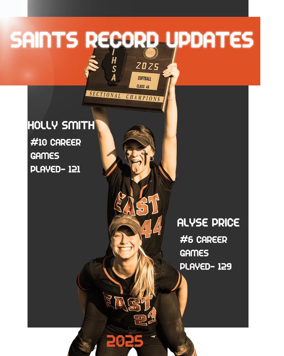 Check out the Saints that made the program record book this past season for both single season and career records!