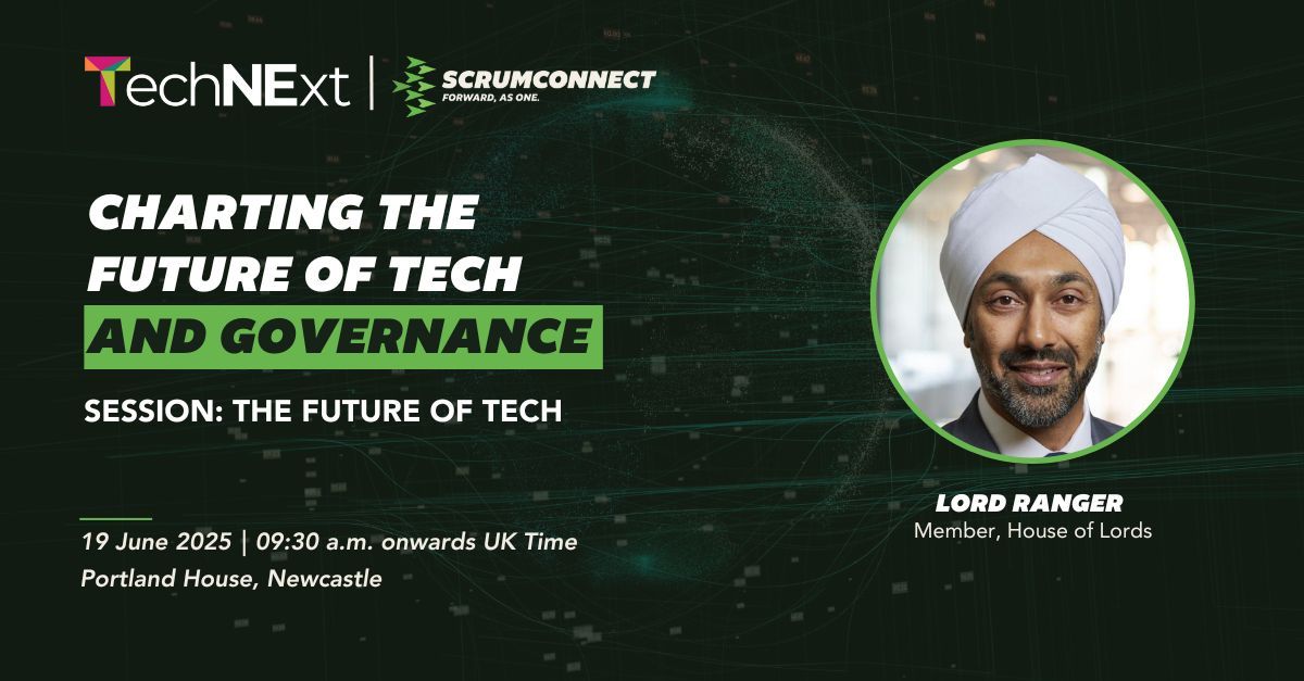 Scrumconnect's tweet image. Join Lord Ranger at TechNExt 2025 for a keynote on AI, tech, and public sector reform.
Don’t miss this future-focused session on leading digital change.
📍 19 June | Newcastle
⏰ 09:30–14:30 onwards
Register now: technext.co.uk/programme/even…
#TechNext #Scrumconnect #TechEvent