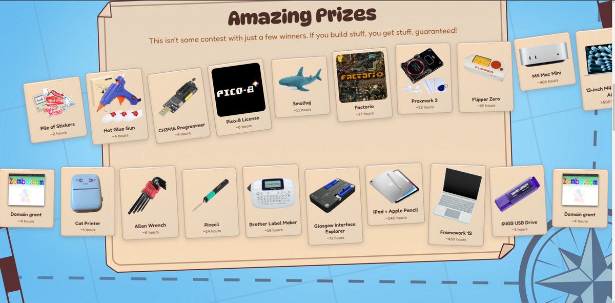 omprakash29_'s tweet image. 🚀 Join the Hack Club Summer of Making 2025!
Join link: summer.hack.club/bdh
Build cool projects, win prizes, and level up your skills 
👾 Age ≤18? Code + earn prizes!
🌍 Any age? Refer high schoolers and win gear!
🎟️ 3 tickets per sign-up = more chances to win!
#hackathon