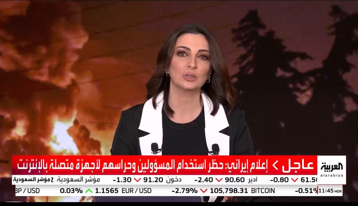 hadyth1's tweet photo. خلال خمسة أيام #إيران ترجع 50 عام للوراء.
الحكومة الإيرانية تحظر على المسؤولين وحراسهم استخدام أجهزة متصلة بالإنترنت https://t.co/q0RUhNqgiZ