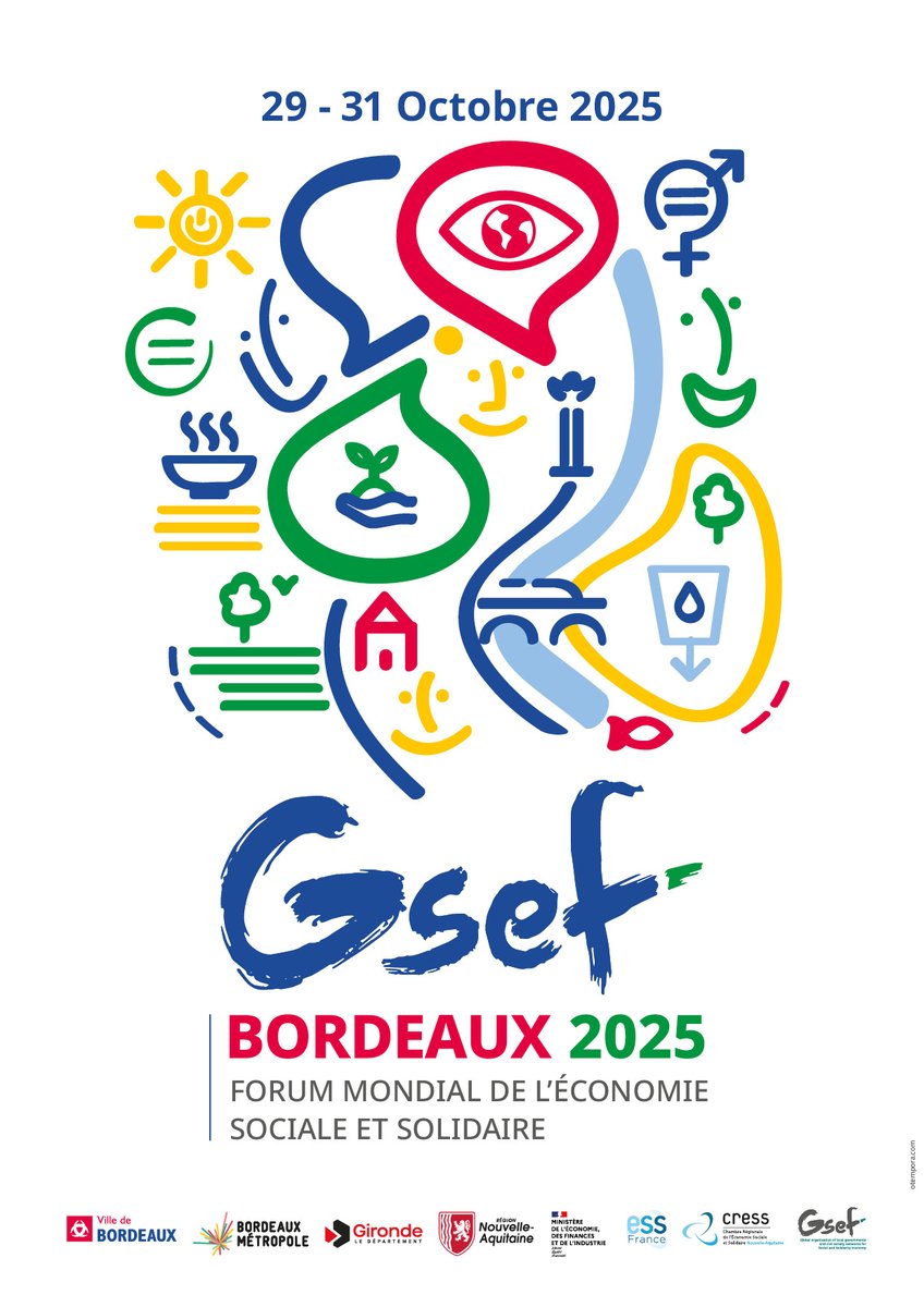 🌍#GSEF #Bordeaux 2025 : un rendez-vous mondial pour faire de l'#ESS un levier de transformation de nos sociétés.

Je suis très heureux que le <a href="/Groupe_VYV/">Groupe VYV</a> soit, aux côtés de la Mairie de <a href="/Bordeaux/">Bordeaux</a> , partenaire de la 7ᵉ édition du Global Social &amp; Solidarity Economy Forum /