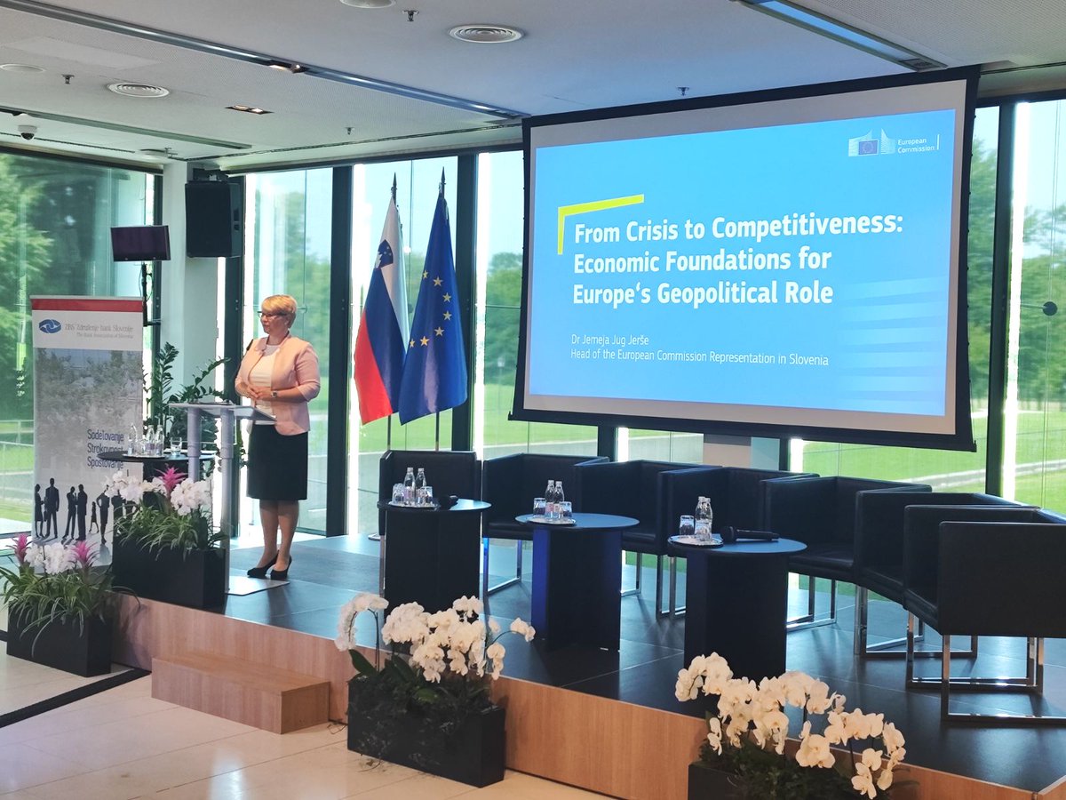 Hvala, ZBS GIZ za besedo na Bančni konferenci.  Evropa je nekaj najboljšega,  kar imamo. Draghijevo poročilo nam je pokazalo nekatere njene pomanjkljivosti.  🇪🇺 Kompas konkurenčnosti naj nam kaže smer do boljše prihodnosti. Potrebujemo tudi nekaj ekonomskega optimizma za pogum!