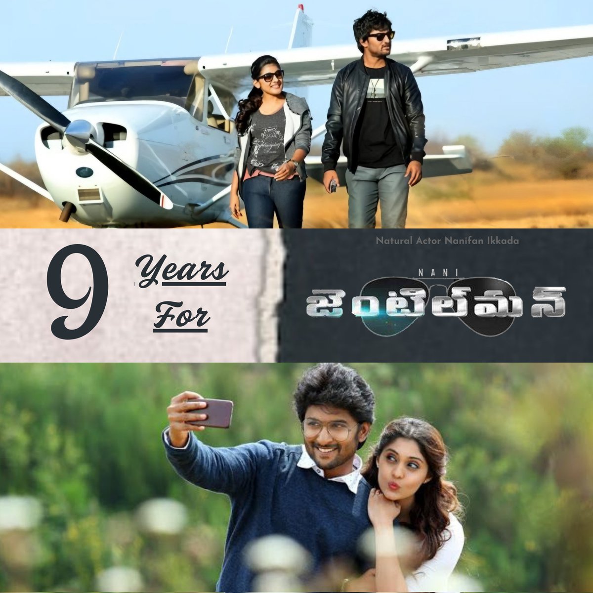 Nani_Fan_Ikkada's tweet photo. Celebrating 9 Years of the romantic thriller #Gentleman!
#Nani’s dual shades, #NivethaThomas’ brilliance, #Surabhi’s charm, #MohanKrishna’s vision, #VennelaKishore’s comedy & #ManiSharma’s music made it unforgettable!
#9YearsForNanisGentleman #NanisGentleman https://t.co/k6EcvIiPyx
