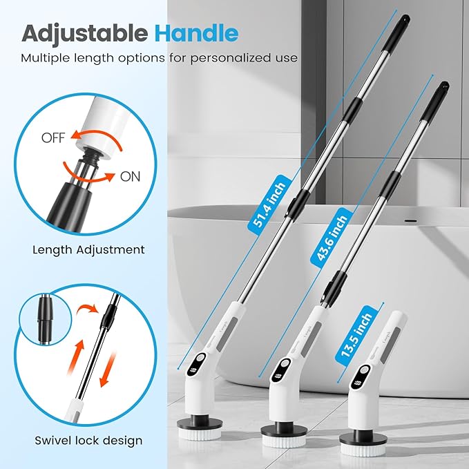 Rafunio2's tweet image. ✨ Dites adieu à la corvée du ménage !
La brosse électrique Cusopeh 8 en 1 nettoie tout sans effort :
🧼 Carrelage, joints, évier, baignoire, voiture...
💥 2 vitesses, manche télescopique
🔋 90 min d’autonomie, sans fil
🌪️ Appuyez, laissez tourner
👉 amzn.to/3SRmh43