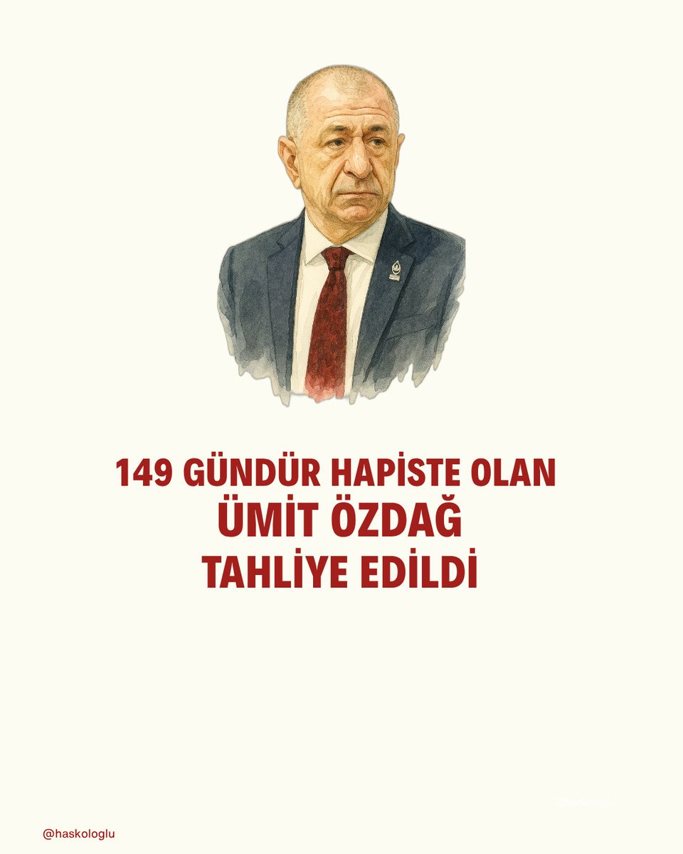 🔴#SONDAKİKA | ÜMİT ÖZDAĞ'A TAHLİYE KARARI VERİLDİ.

ÜMİT ÖZDAĞ'A 2 YIL 4 AY HAPİS CEZASI VERİLDİ. TUTUKLU KALDIĞI SÜRE NEDENİYLE TAHLİYE EDİLECEK.