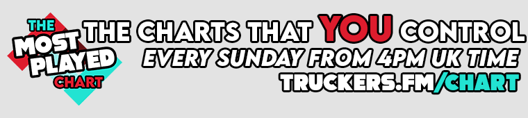 Curious to know what's number 1 on the most played charts?

Tune in with <a href="/matt_tfm/">Matt | ••x••</a> at 4PM UK Time! -> truckers.fm            
#radio #charts #TFM