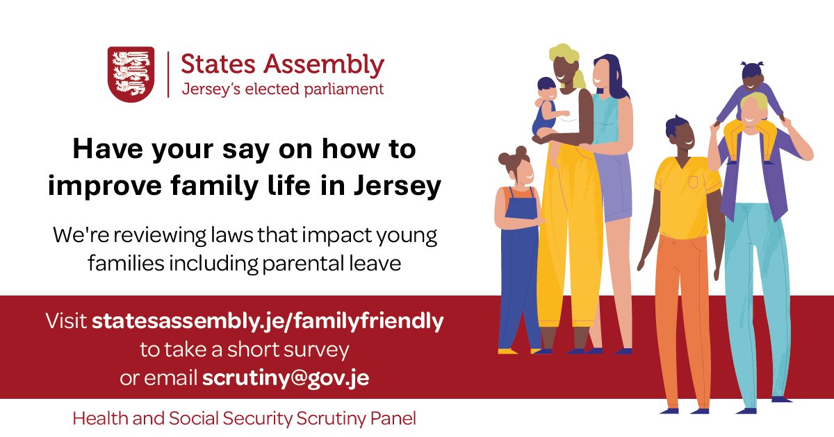 Do you have children aged 7 or under?
How would you improve family life in Jersey?
Share your views by completing a short survey as part of a Scrutiny Review: bit.ly/43HRcod
⌚Survey is open until midnight on Sunday 6 July 2025.
👇Learn more: bit.ly/4ietLst
